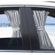 WINDOW VIP JDM DOOR INTERIOR CURTAIN SET Size S-M (FRONT 390mm x 500mm & REAR 390mm x 700mm)